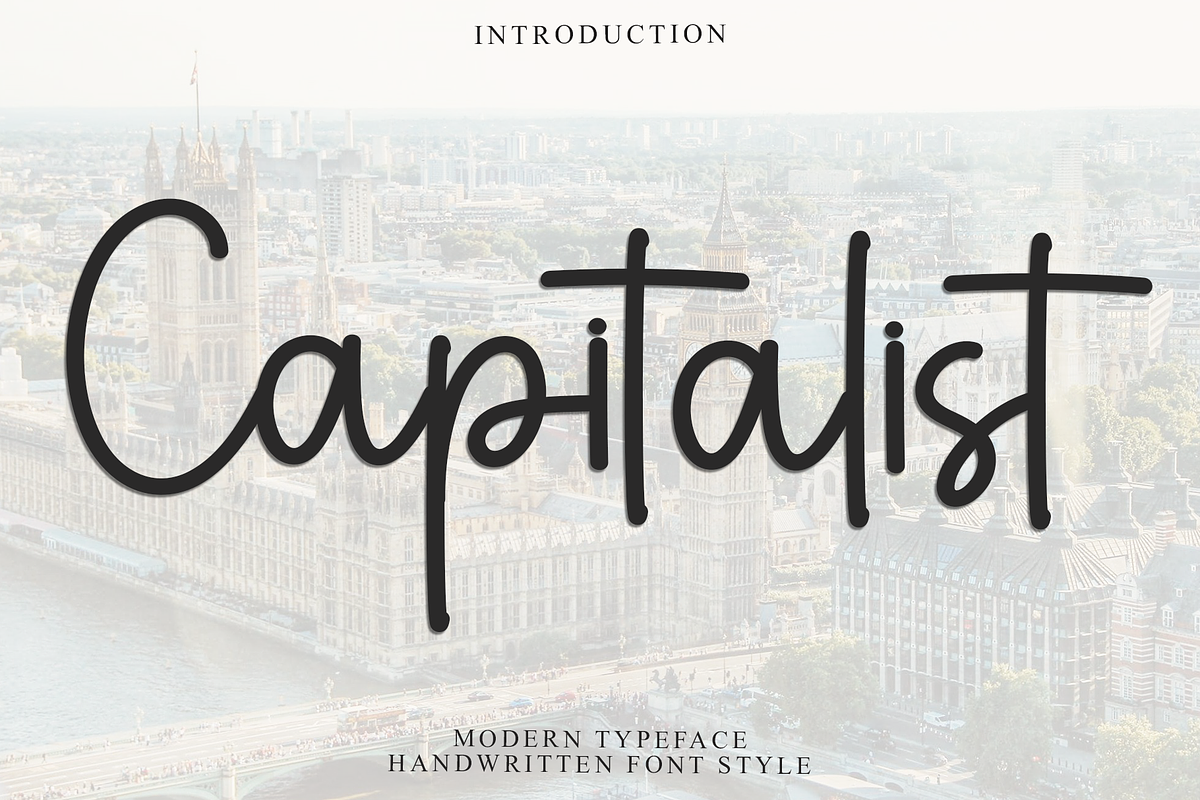Capitalist, a Handwritten Font by FreshTypeINK (Photo 1 of 8)
