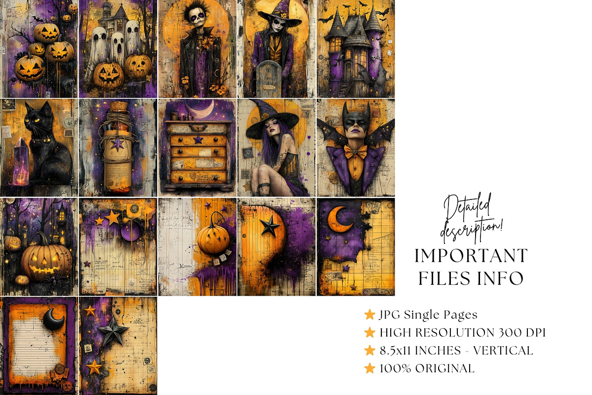 Witchy Junk Journal Printable Kit, a Seasonal Illustration by Nicole Branger Art (Photo 14 of 16)