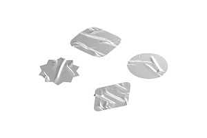 Sticker Tape Set 4 Shape 3D Model