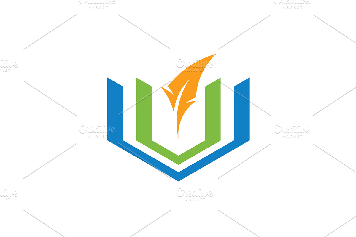 20 Logo Books Template Bundle, a Branding & Logo Template by Acongraphic (Photo 12 of 21)