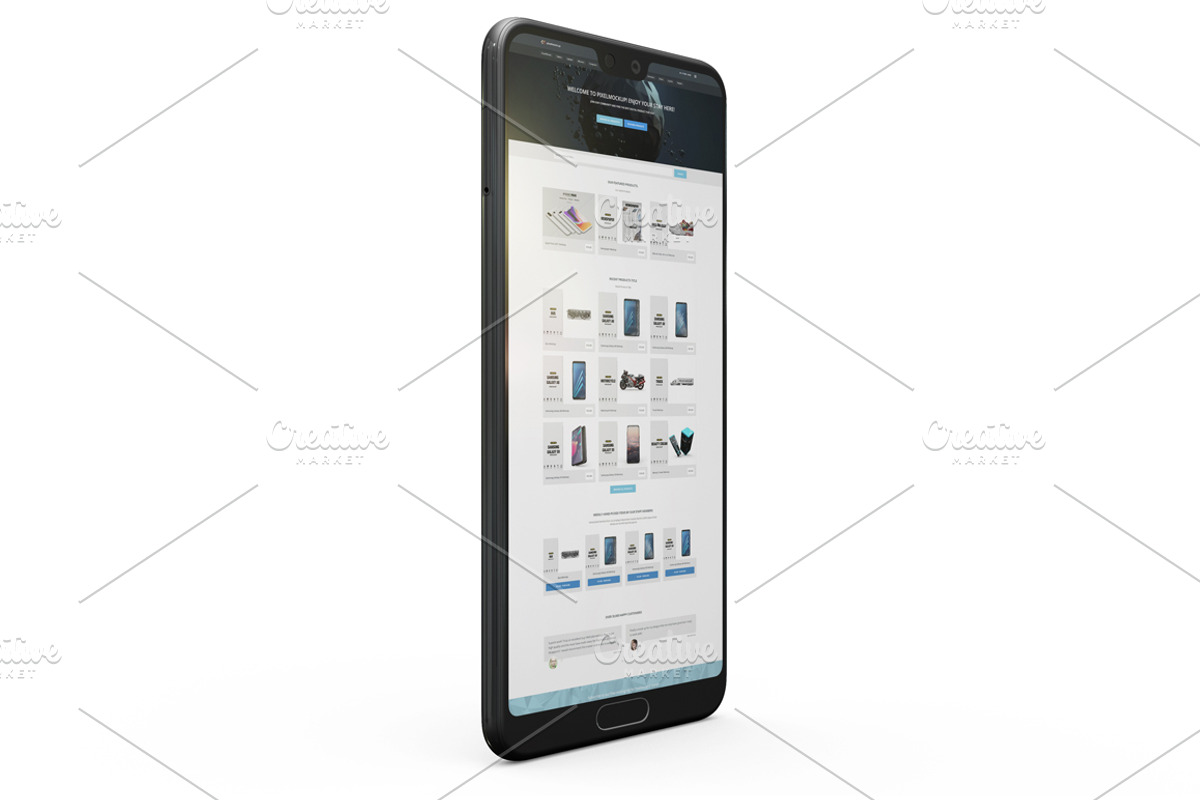 Huawei P20 Pro App Mockup Vol1, an Android Mockup by PixelMockup (Photo 7 of 17)