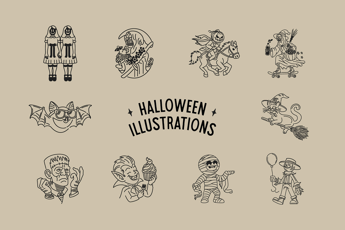 Halloween Illustration Bundle