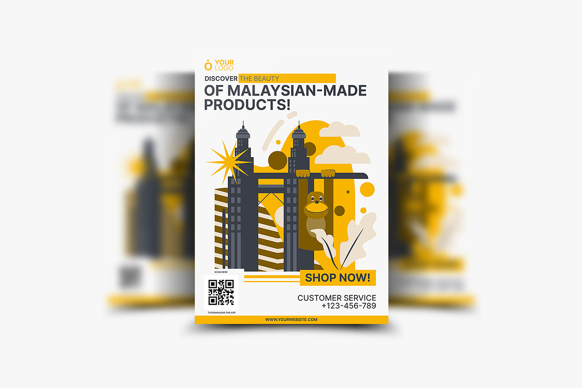 E-Commerce Poster, a Poster Template by Esensifiksi.studio (Photo 3 of 4)
