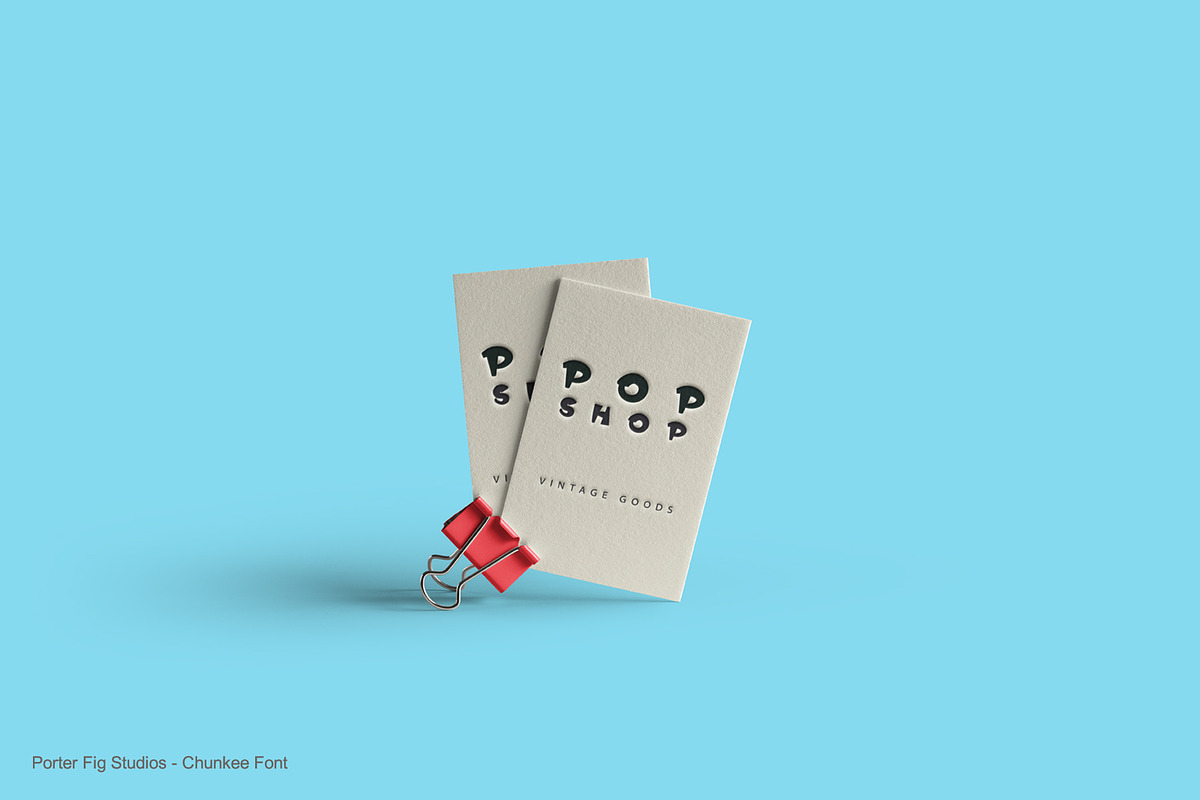Chunkee Bold Quirky Display Font preview 3