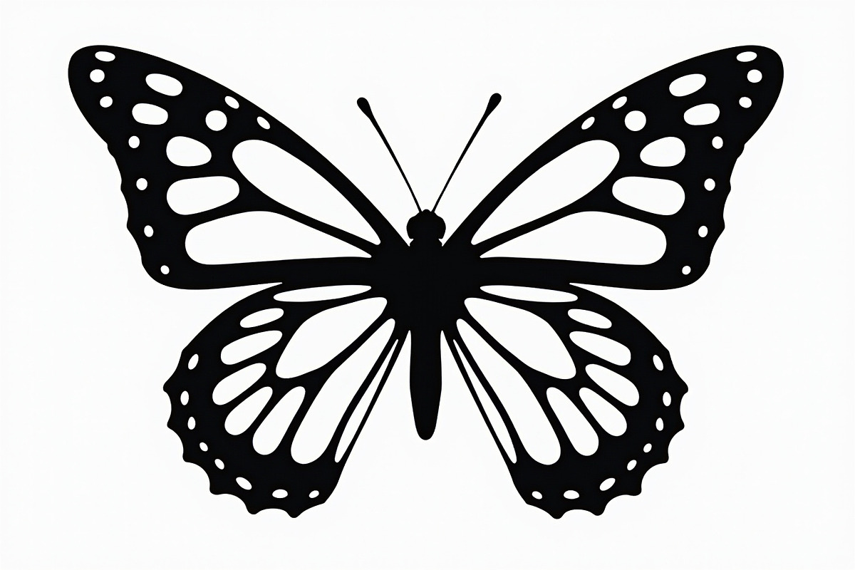 butterfly laser cut design, an Illustration by Designer_Momina (Photo 9 of 13)