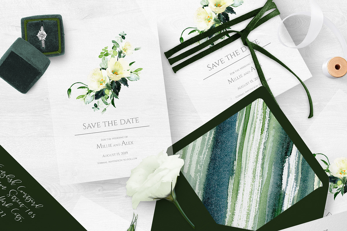 Set for a wedding, an Invitation Template by Karma (Photo 4 of 7)