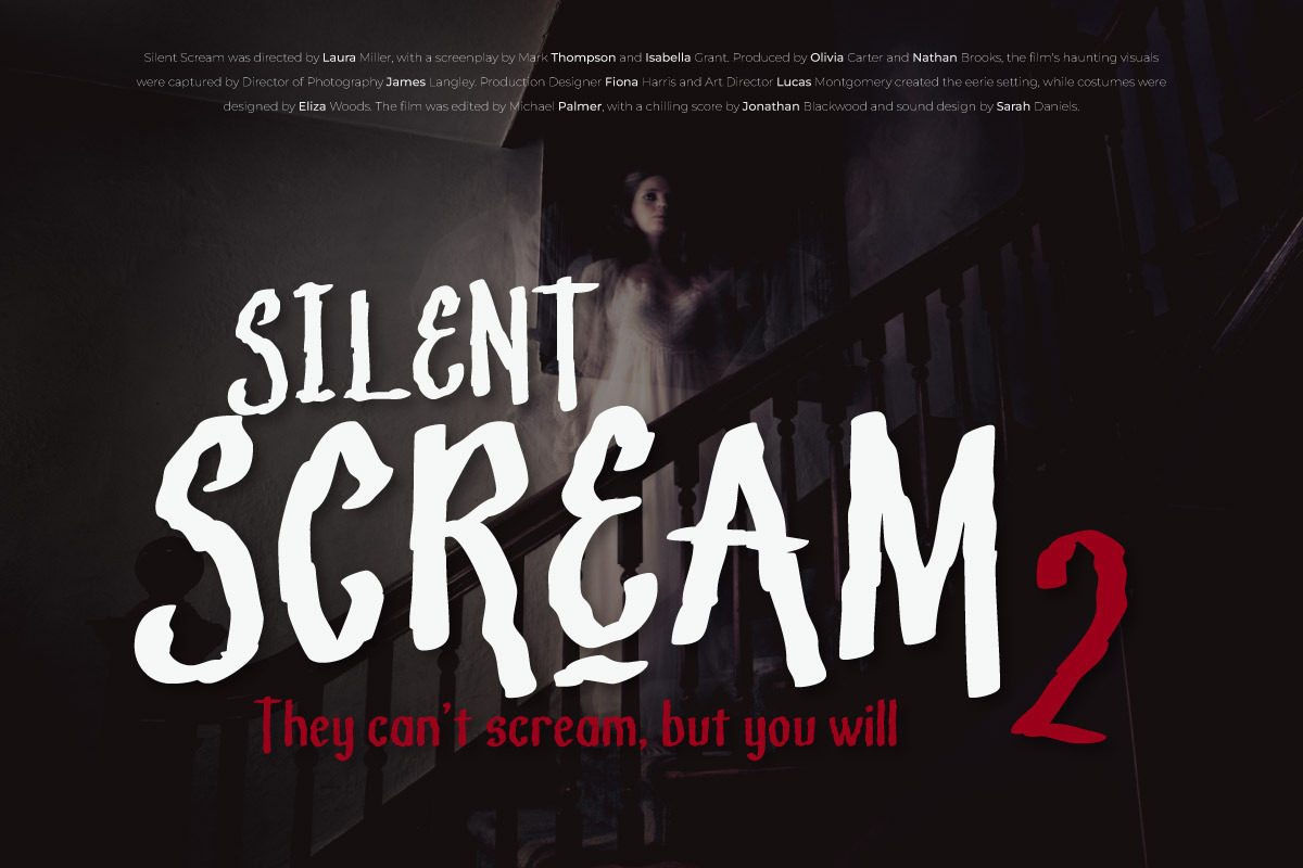 Memedhi - Horror Movie Font, a Handwritten Font by twinstd (Photo 2 of 8)