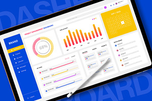 Project Management Dashboard UI, an UI Kit Template by CreativeShaper