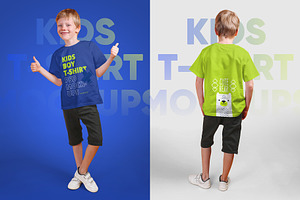 Kids Boy T-Shirt PSD Mockups Vol5