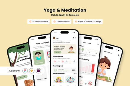 InnerSpace - Yoga UI Design Template