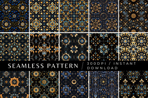 15 Art Deco Bohemia Seamless Pattern