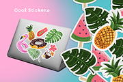 Summer vector clipart, beach sticker, a Seasonal Illustration by harmonia_green_art (Thumbnail 9 of 14)