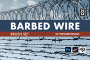 Barbed Wire Brush Set, a Brush Add-On by Zsolt Kosa Art (Thumbnail 1 of 6)
