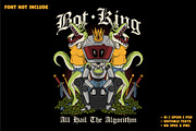 Robot King with Crocodile Girls, a Branding & Logo Template by Judsart (Thumbnail 1 of 3)