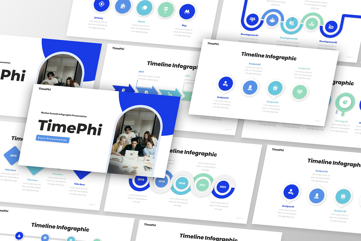 TimePhi - Timeline Infographic, a Presentation Template by GraphauseProject (Photo 5 of 6)