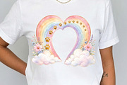 Rainbow Bridge Heart Clipart 15 PNG, an Animal Illustration by Tanya Kart (Thumbnail 3 of 10)