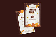 Browny Thanksgiving Days Invitation, an Invitation Template by iDoodle Studio (Thumbnail 3 of 4)