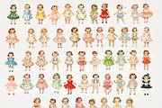 1950s Paper Dolls Clipart 54 PNG, a Person Illustration by EleSArtDesign (Thumbnail 2 of 4)