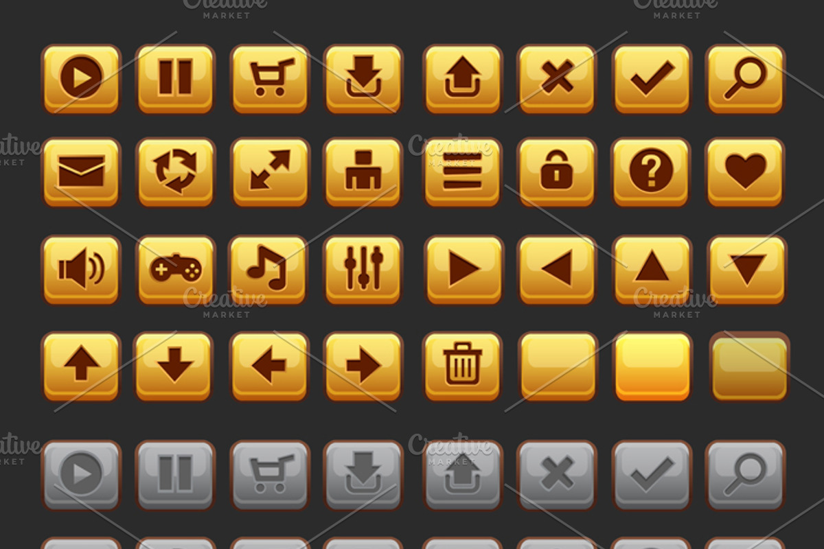 Universal Game GUI Pack, an Illustration by Saranai Store (Photo 12 of 14)