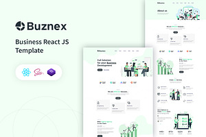 Business React JS Template – Buznex
