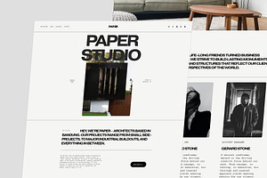 Paper Studio Architect Squarespace