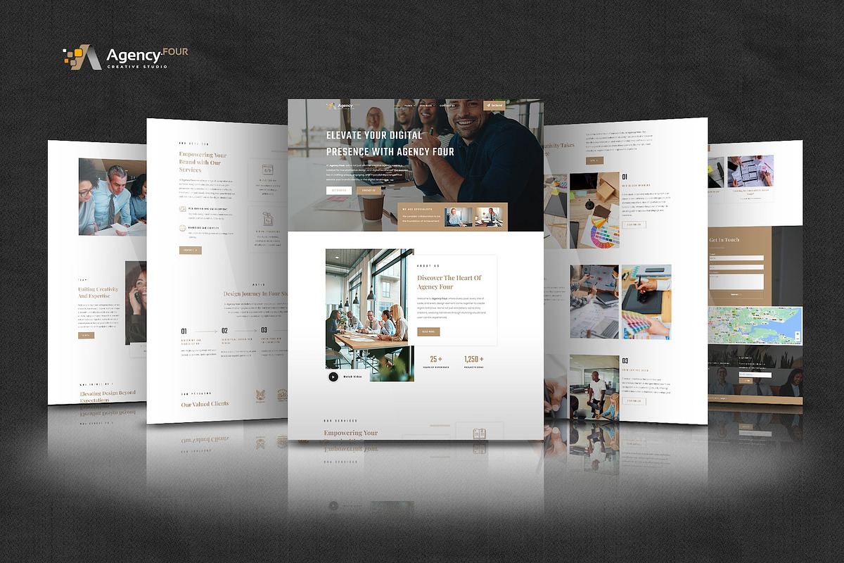 Agency Four - Elementor Pro Kit, a Websites & App Template by Select Agency Designs (Photo 4 of 8)