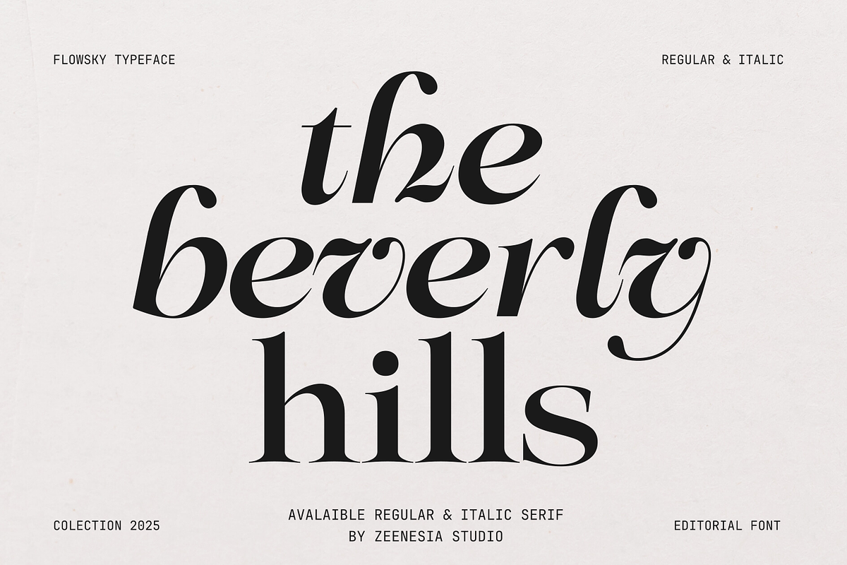 Flowsky Editorial, a Serif Font by zeenesia (Photo 7 of 17)