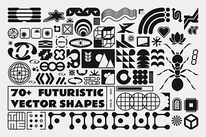 70 FUTURISTIC VECTOR SHAPES VOL.6