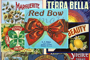 Vintage Fruit Crate Labels #3