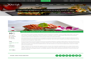 Raw Caf-Bootstrap Theme Restaurant