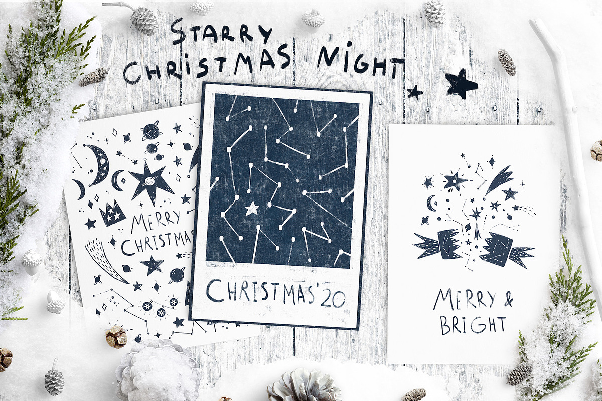 Starry Christmas Night | COLLECTION, an Object Graphic by Daria Miazhevich (Photo 6 of 10)