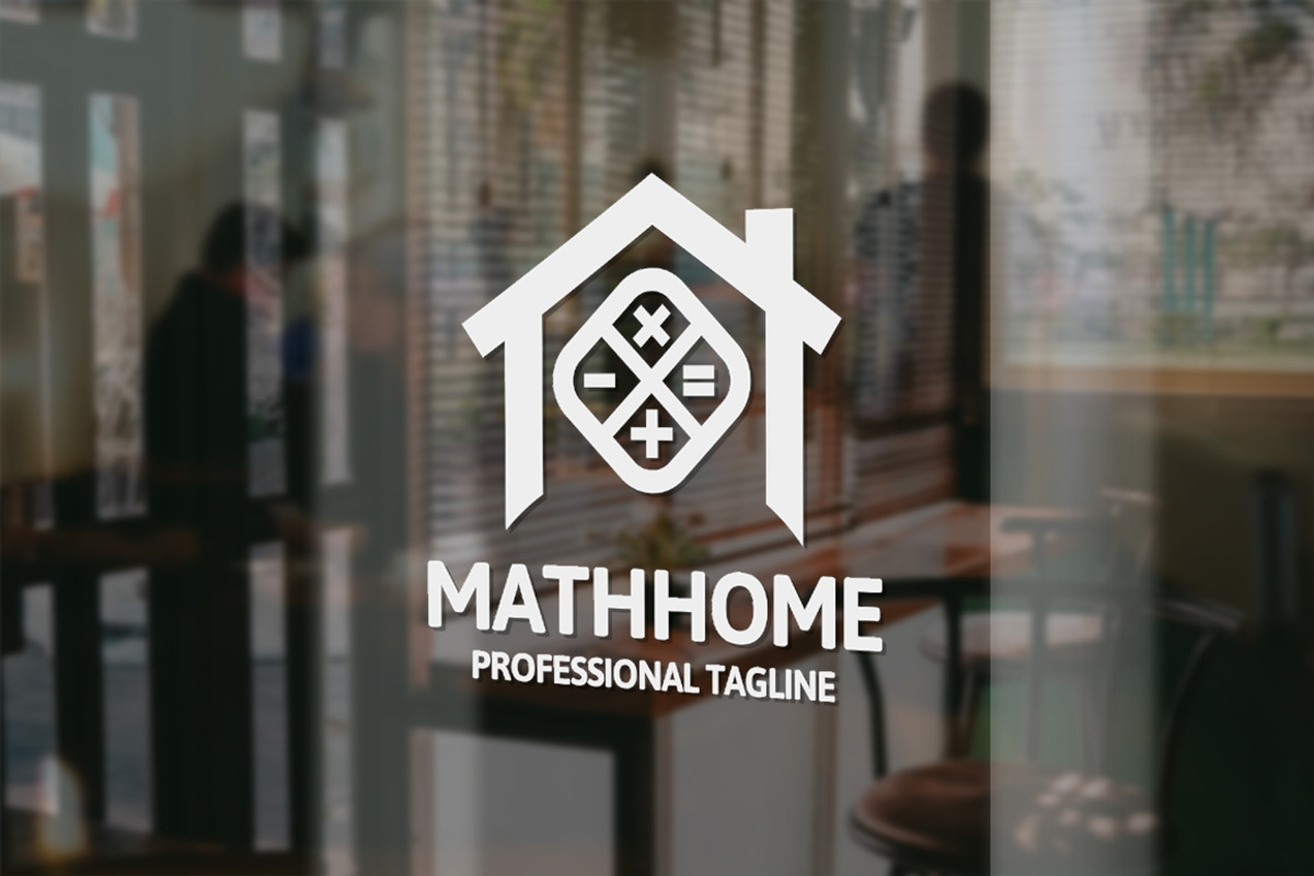 Math Home Logo, a Branding & Logo Template by Design_Planet