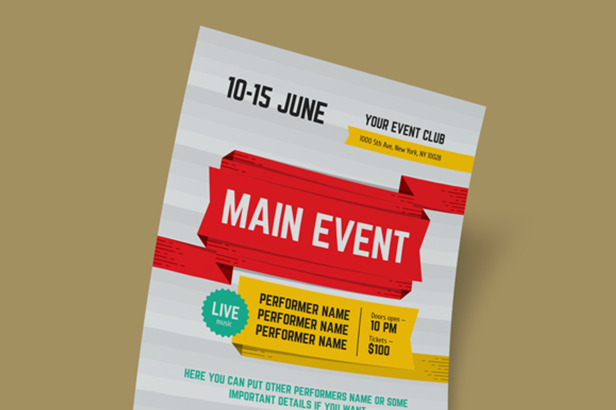 Multipurpose Poster Template, vol.4, a Flyer Template by EDT.Graphics