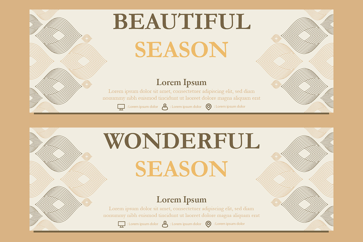Abstract Floral Banner Template, a Marketing Template by sekitarief (Photo 3 of 3)