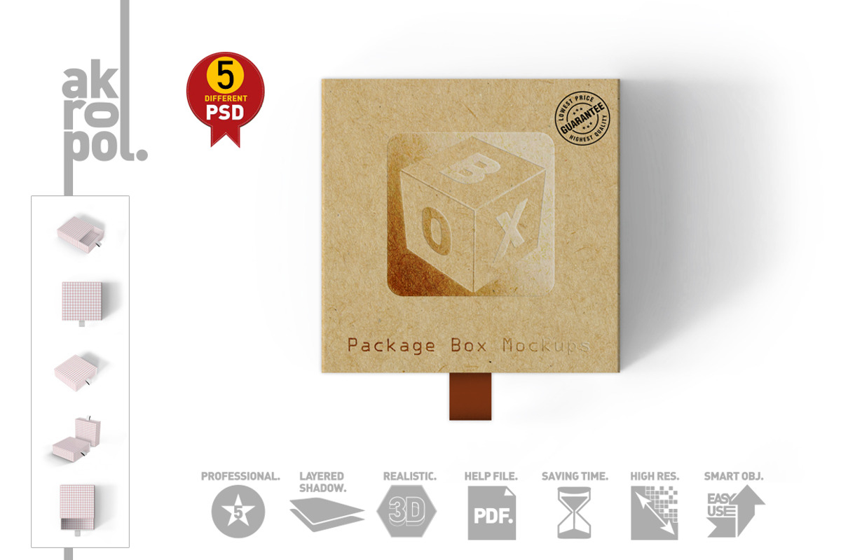 squarebox Mock Up, a Cups & Container Mockup by akropol (Photo 15 of 15)
