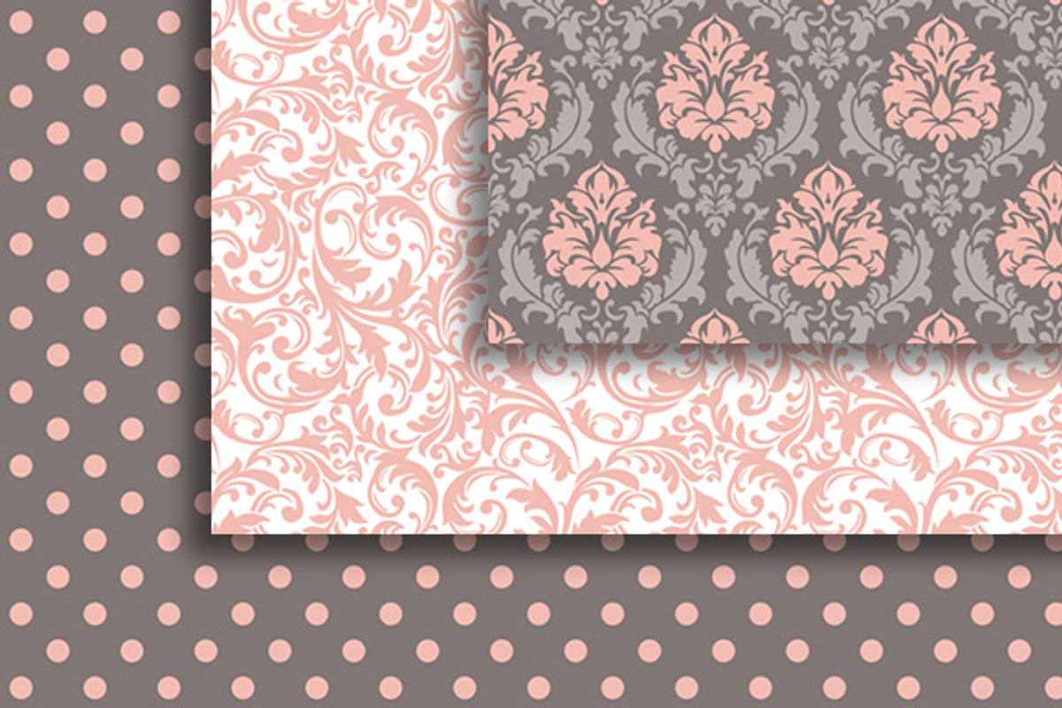 18 elegant Versailles style papers, a Pattern Graphic by CLIPART GARDEN (Photo 5 of 5)