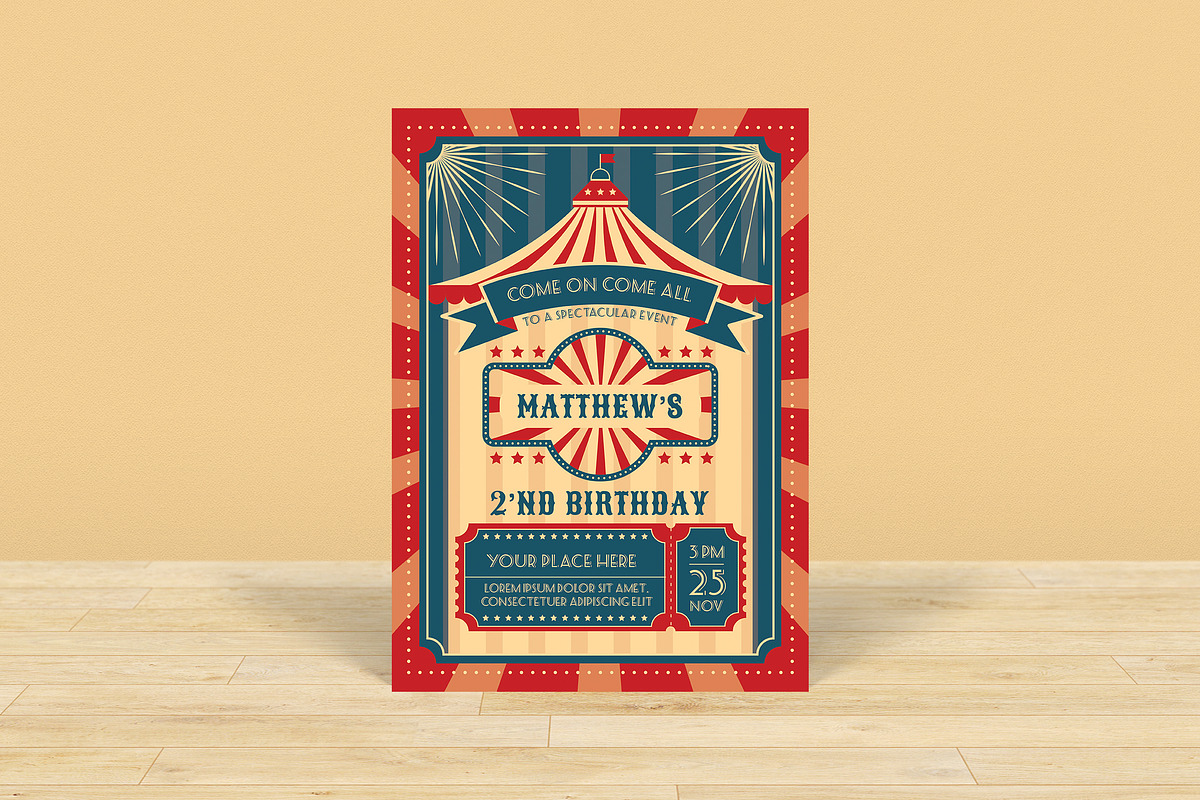 Birthday Invitation, an Invitation Template by graphicook (Photo 2 of 2)