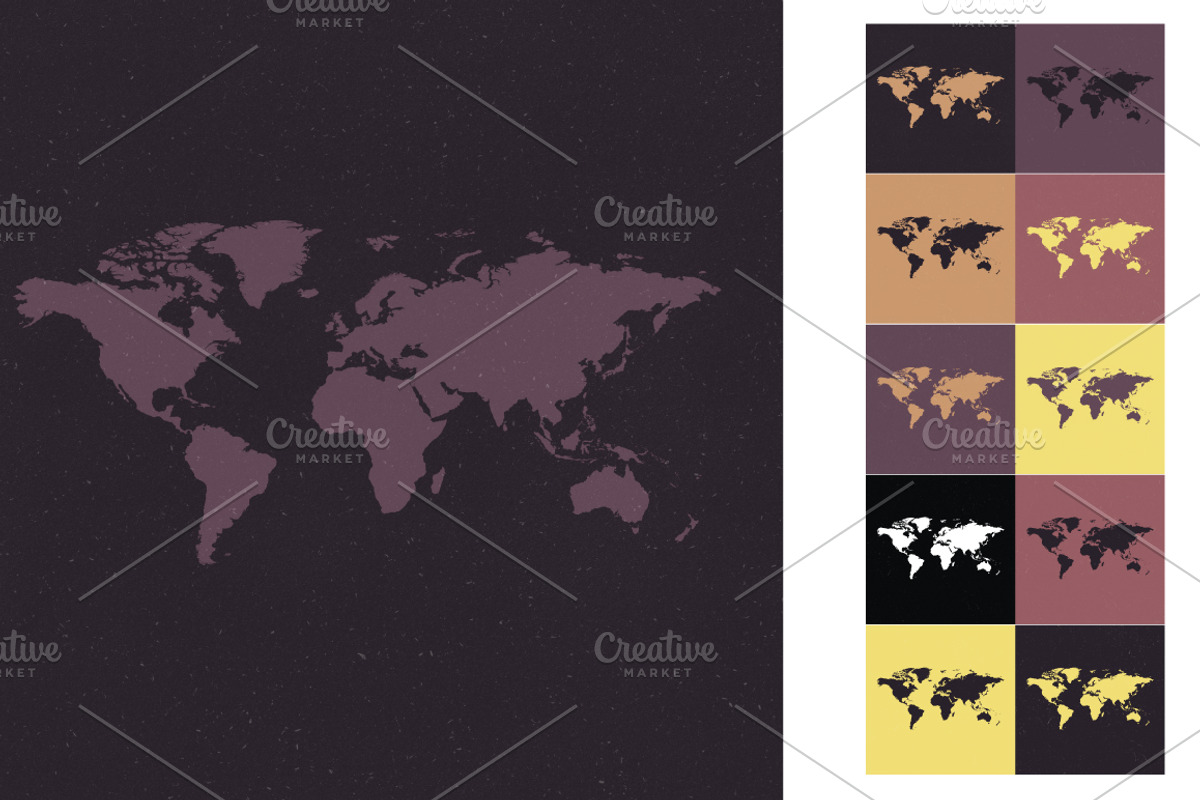 Textured World Maps, a Texture Illustration by Design Shop