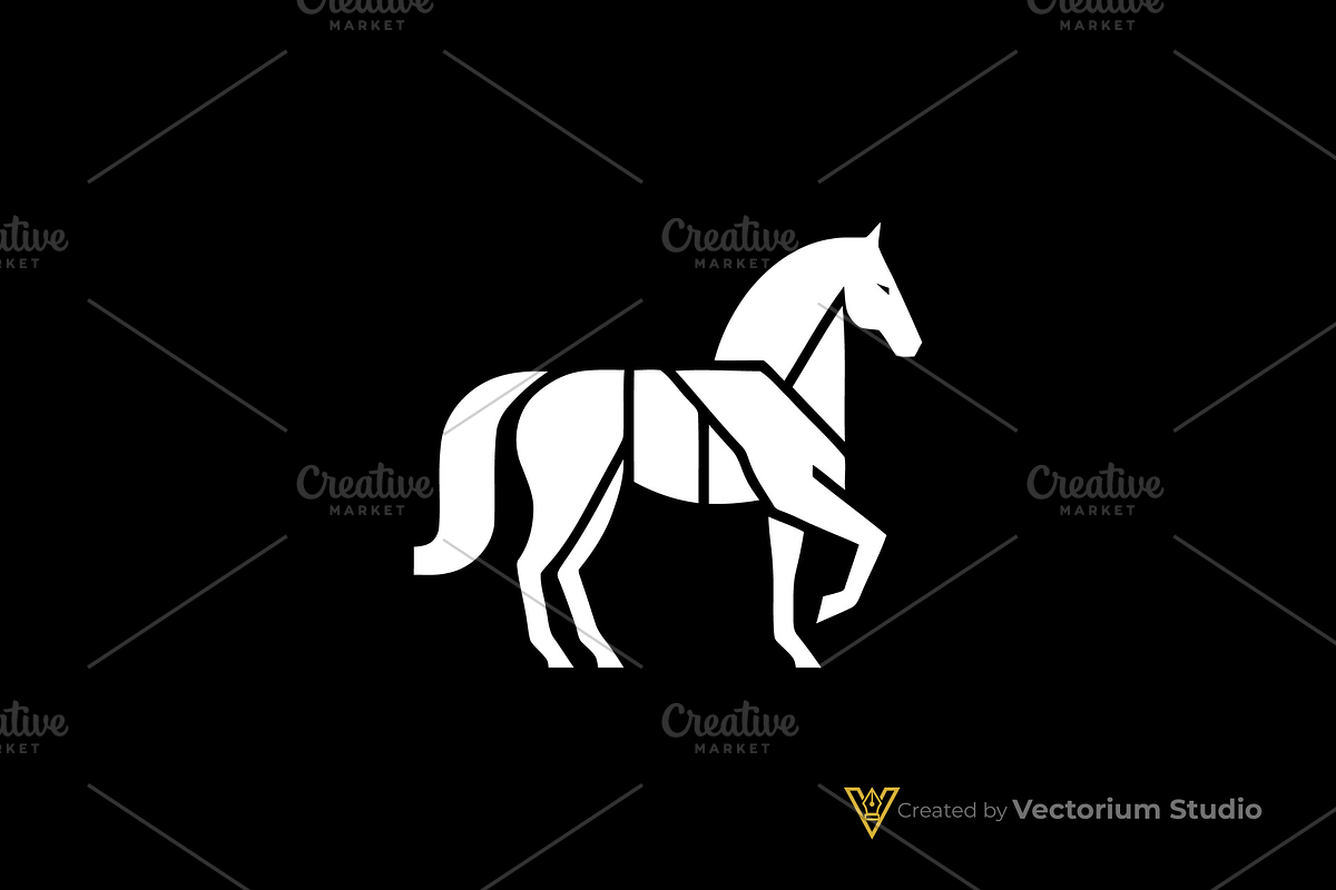 Geometric Horse Equine Logo, a Branding & Logo Template by Vectorium Studio (Photo 2 of 3)