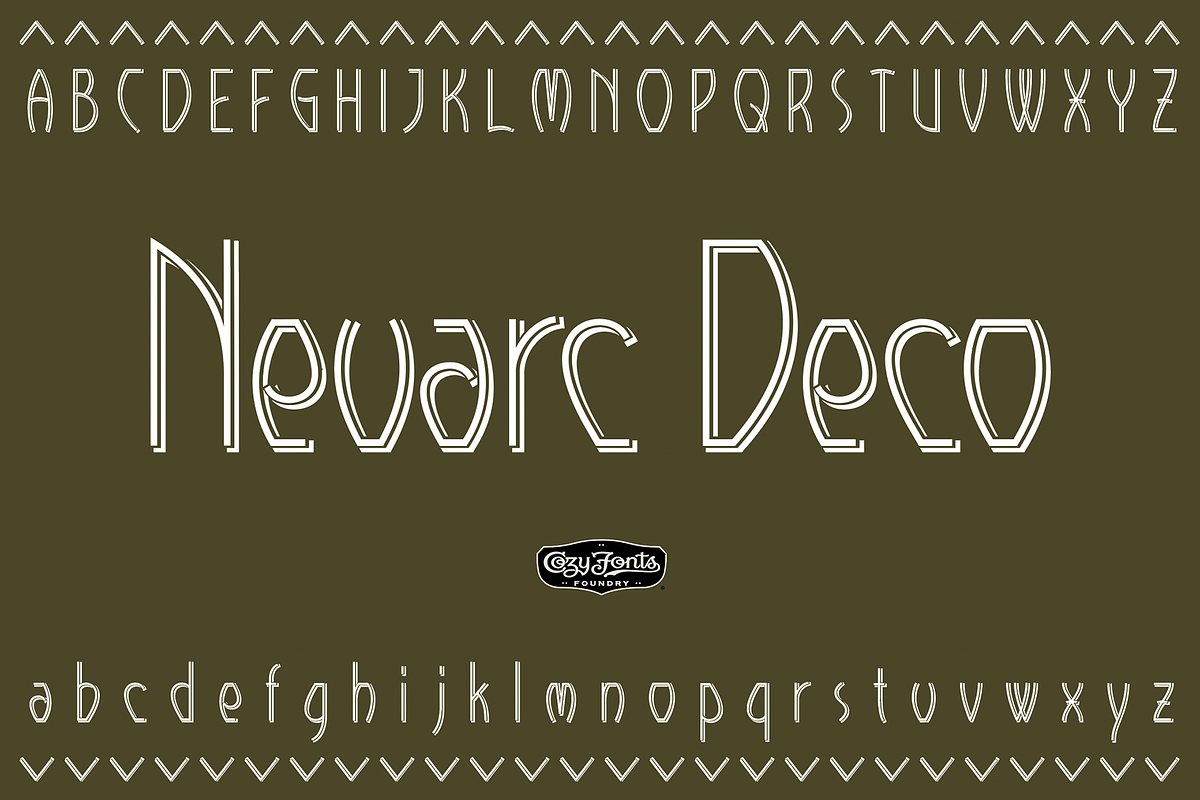 Neuarc Deco, a Font by CozyFonts Foundry (Photo 1 of 4)