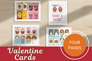 Valentine’s Cards Templates, a Print Template by Sunny Jar Designs (Thumbnail 3 of 6)
