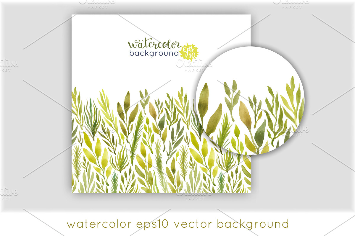 Watercolor herbs seamless pattern, a Pattern Graphic by IreneArt illustrations (Photo 5 of 5)
