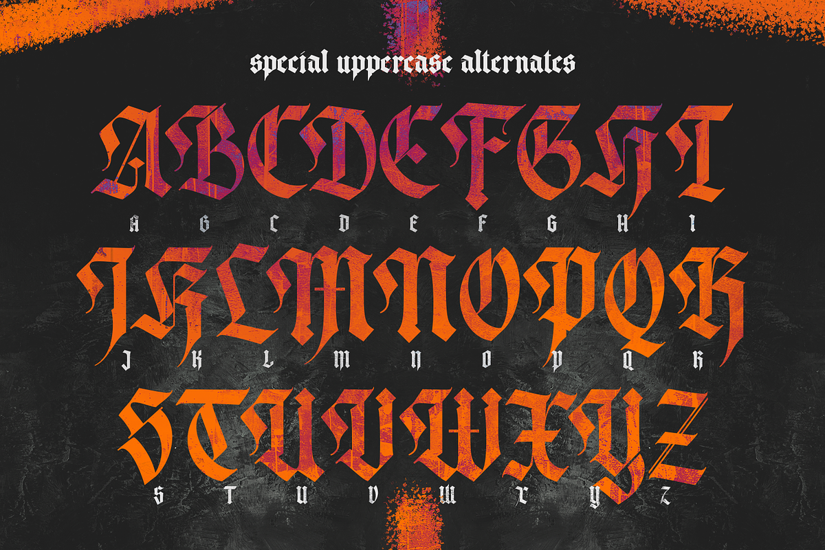Dark Heritage – Modern Blackletter, a Blackletter Font by Almarkhatype (Photo 6 of 11)