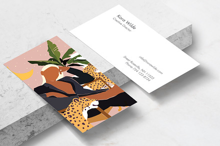 Girl Boss Business Card Template
