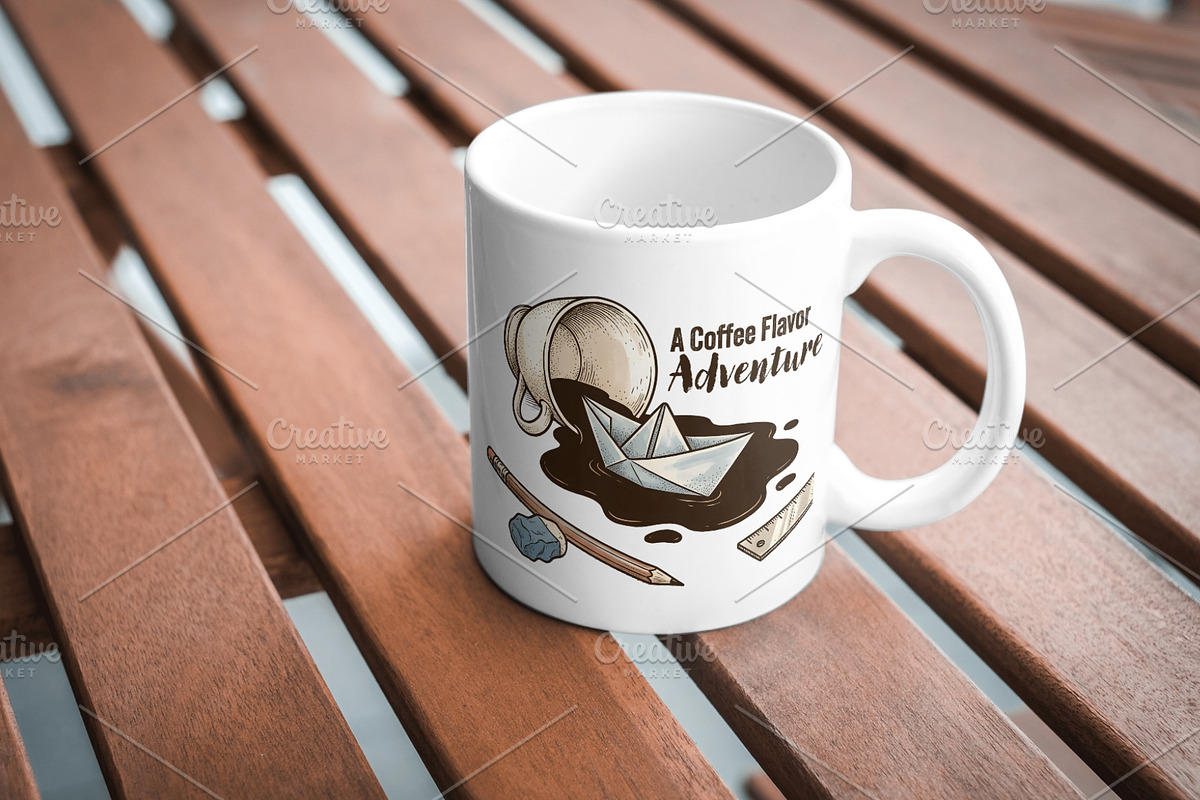 A coffee flavor adventure, a Food Illustration by Vectorlina (Photo 4 of 4)