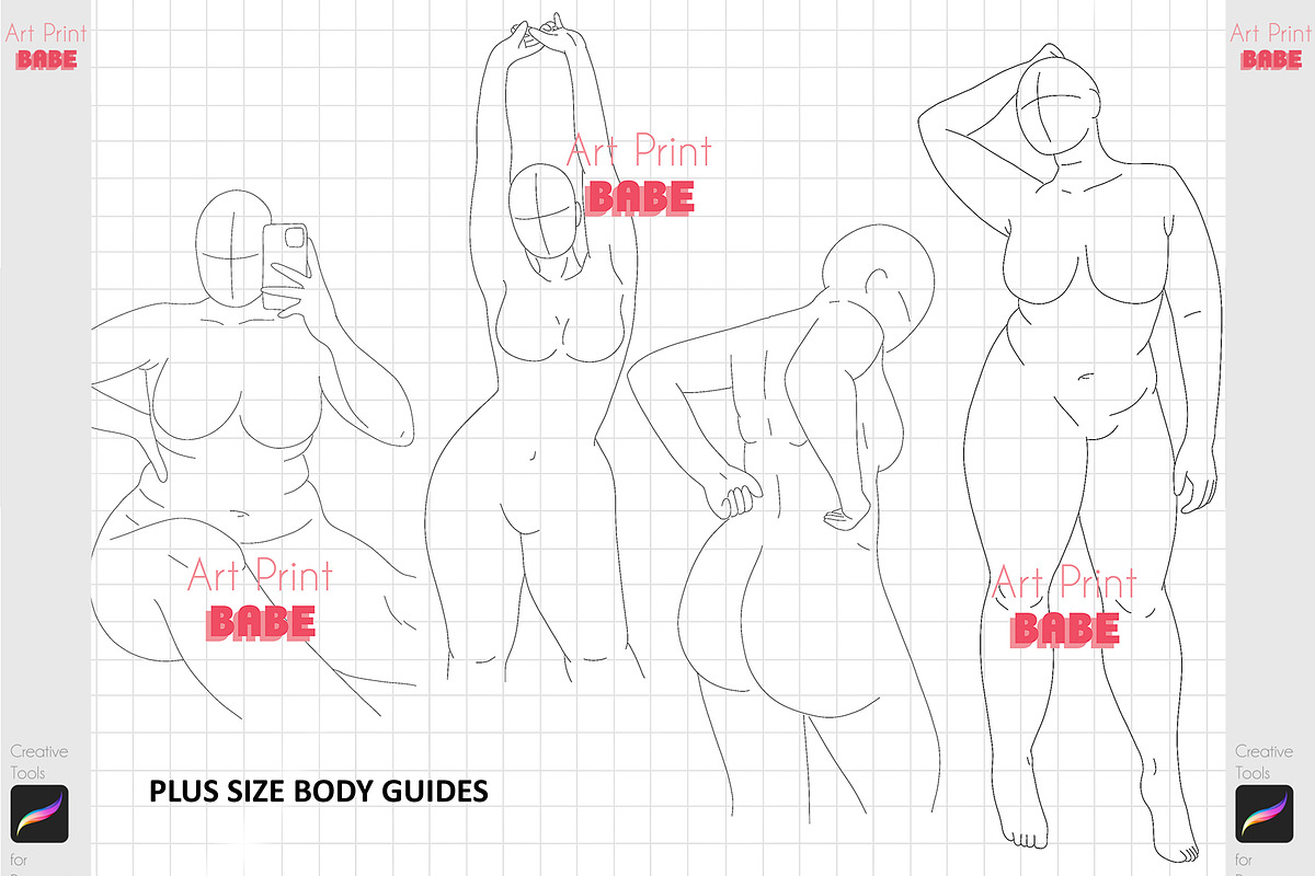 Anime Girl Maker Procreate Character, a Brush Add-On by ArtPrintBabe (Photo 4 of 10)