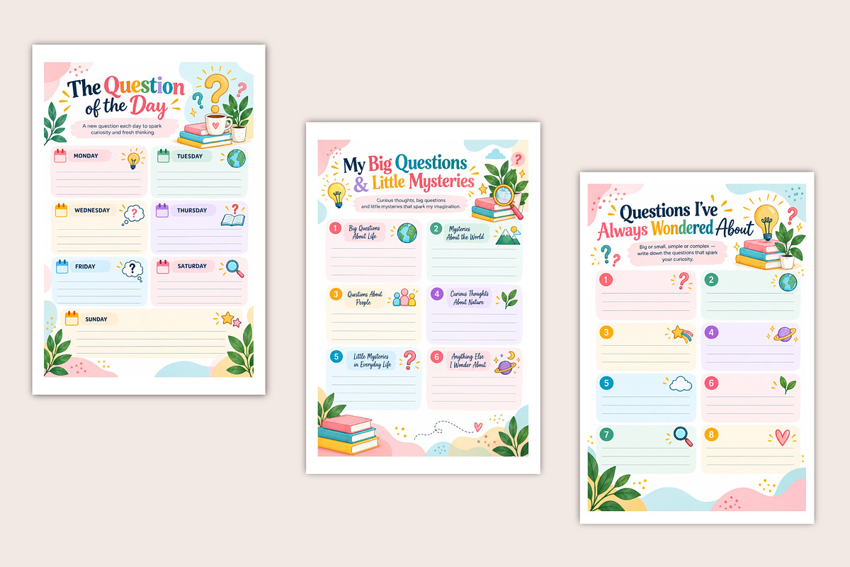 The Curiosity Collector’s Notebook, a Stationery Template by Designmela01 (Photo 4 of 5)