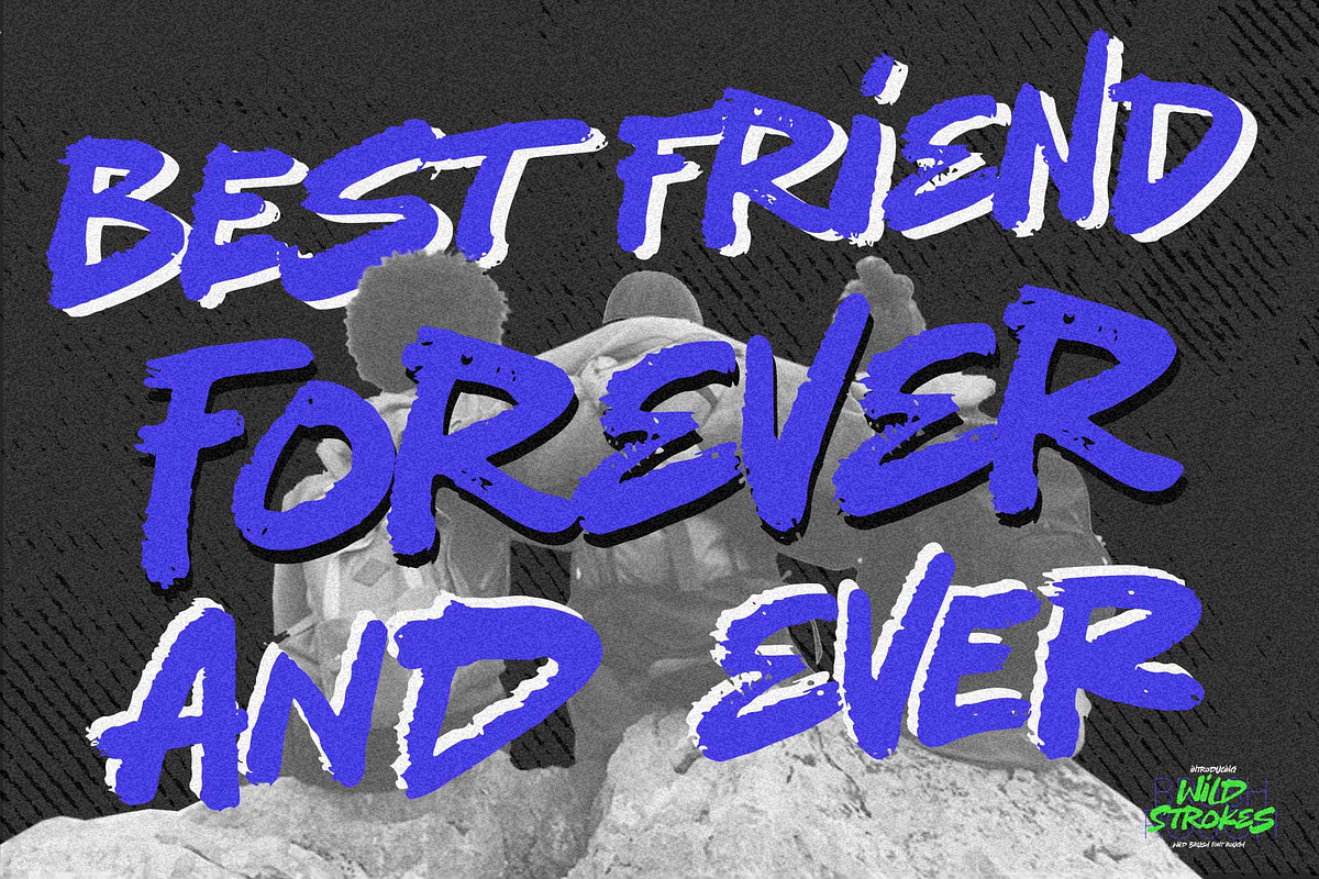 Wild Strokes - Wild Brush Font Rough, a Handwritten Font by Gassstype (Photo 4 of 8)