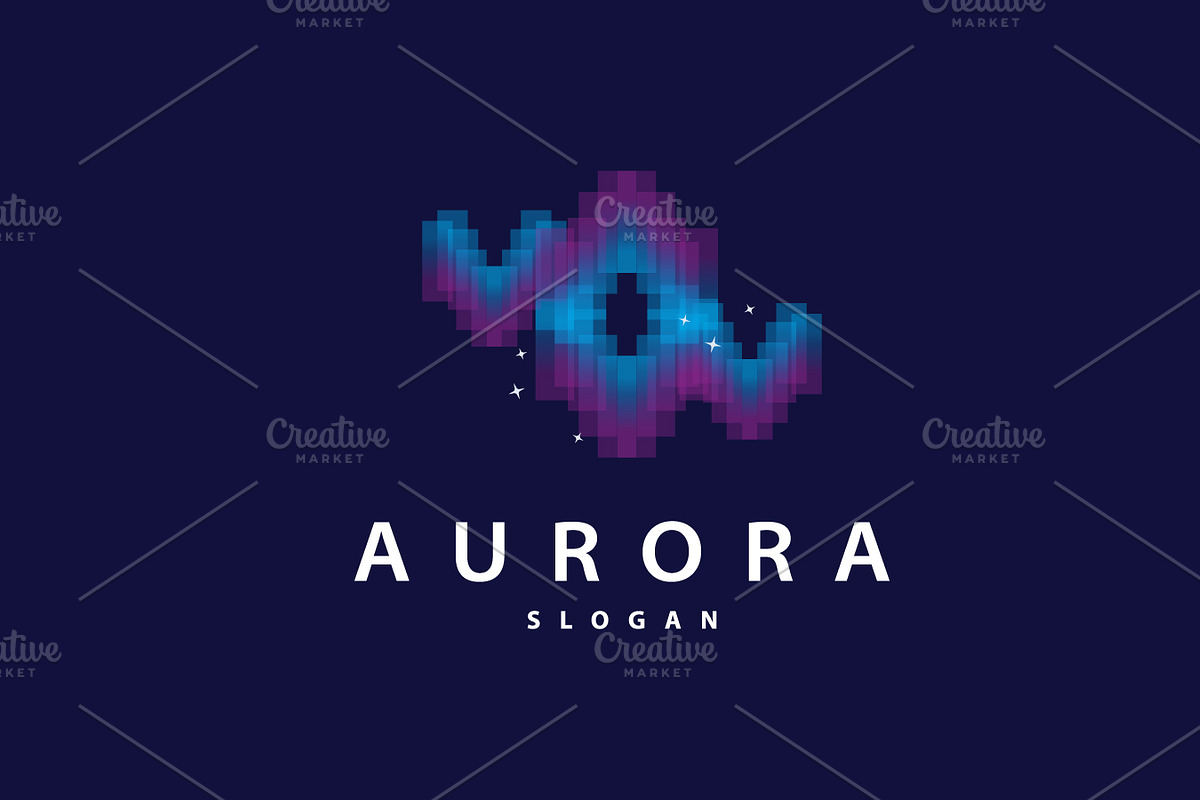 Aurora Light Wave Sky View Logo, a Branding & Logo Template by Maylianaw28