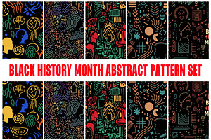 Black History Month Abstract Pattern, an Illustration by T-shirt Pond
